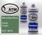 Preview: Mercedes-Benz, Achat Gruen, 815 / 6815: 400ml Sprühdose + 400ml Klarlack - Set, von ATW Autoteile West.